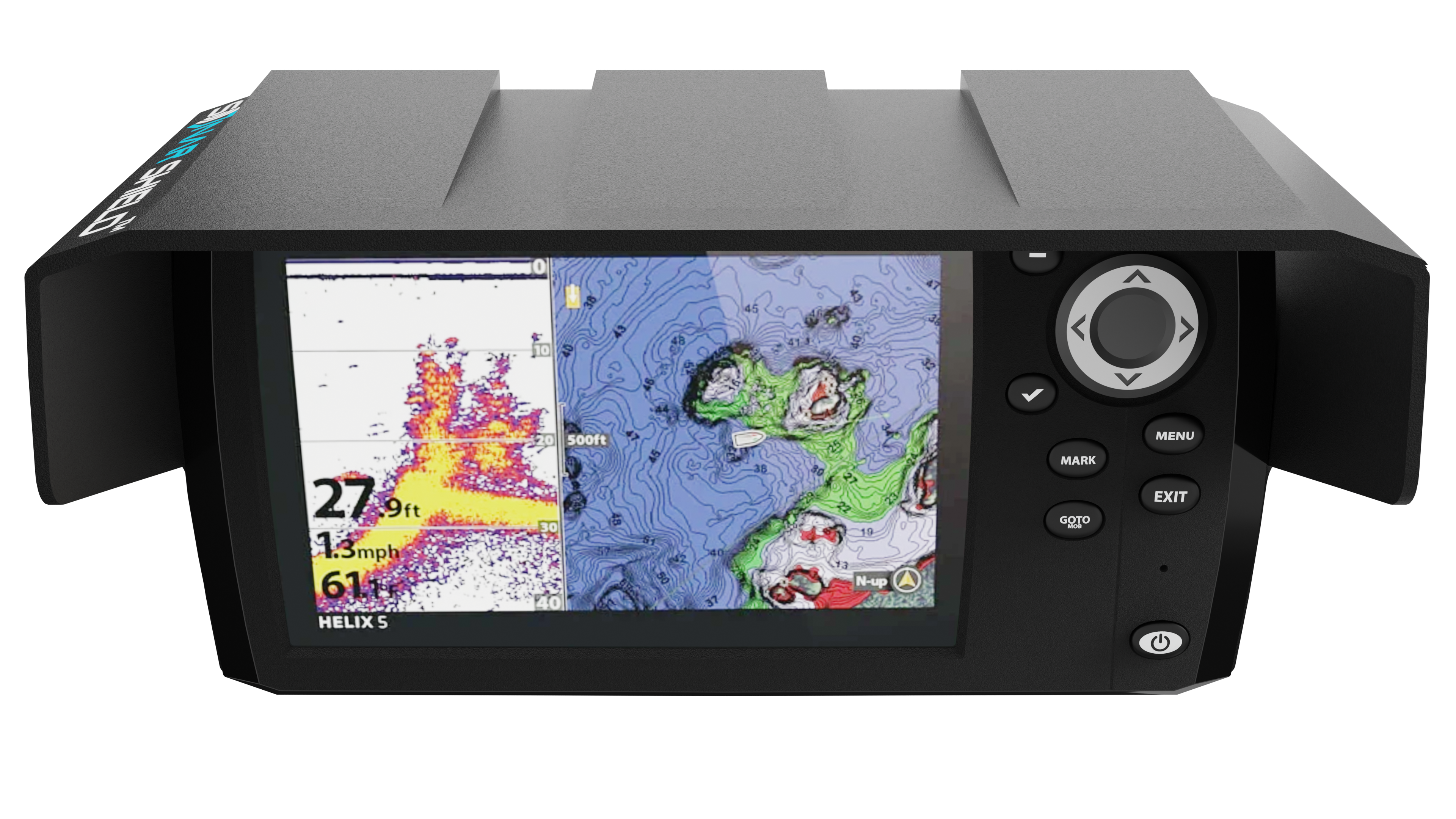 Humminbird Helix 5 Sun Shade / Fish Finder Visor - Sonar Shield