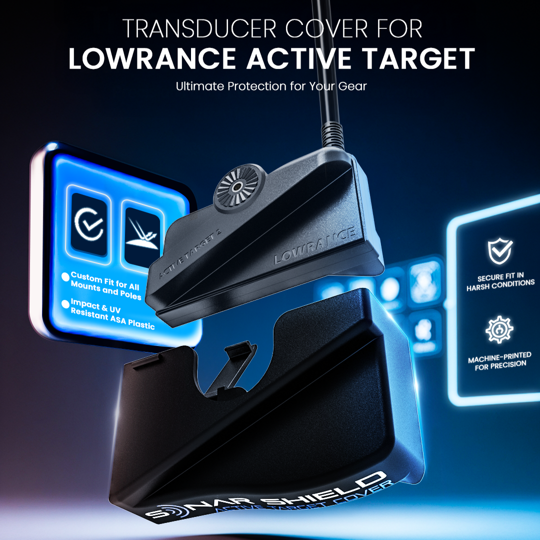 Lowrance active Target 2 transducer Cover Black Graphic