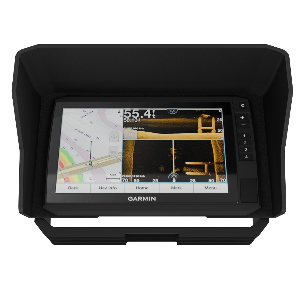 Sonar Shield Visor for Garmin Echomap UHD & UHD2 9 in BOLT ON