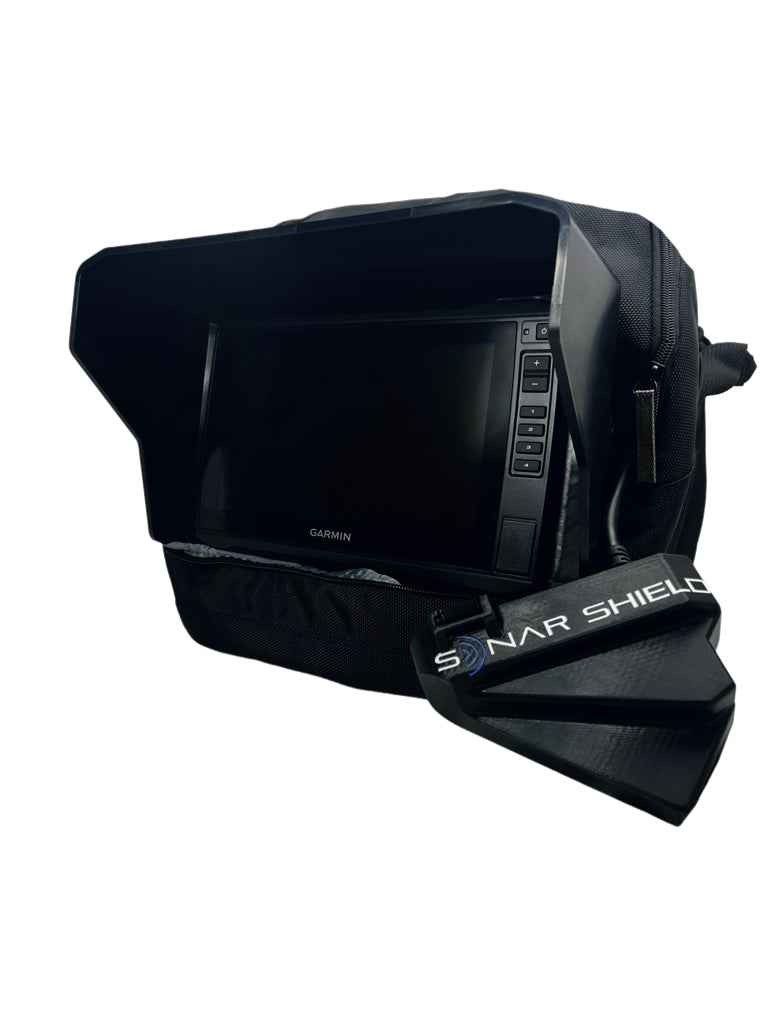 Sonar Shield Garmin 9" Visor and LV32 Transducer Cover Bundle