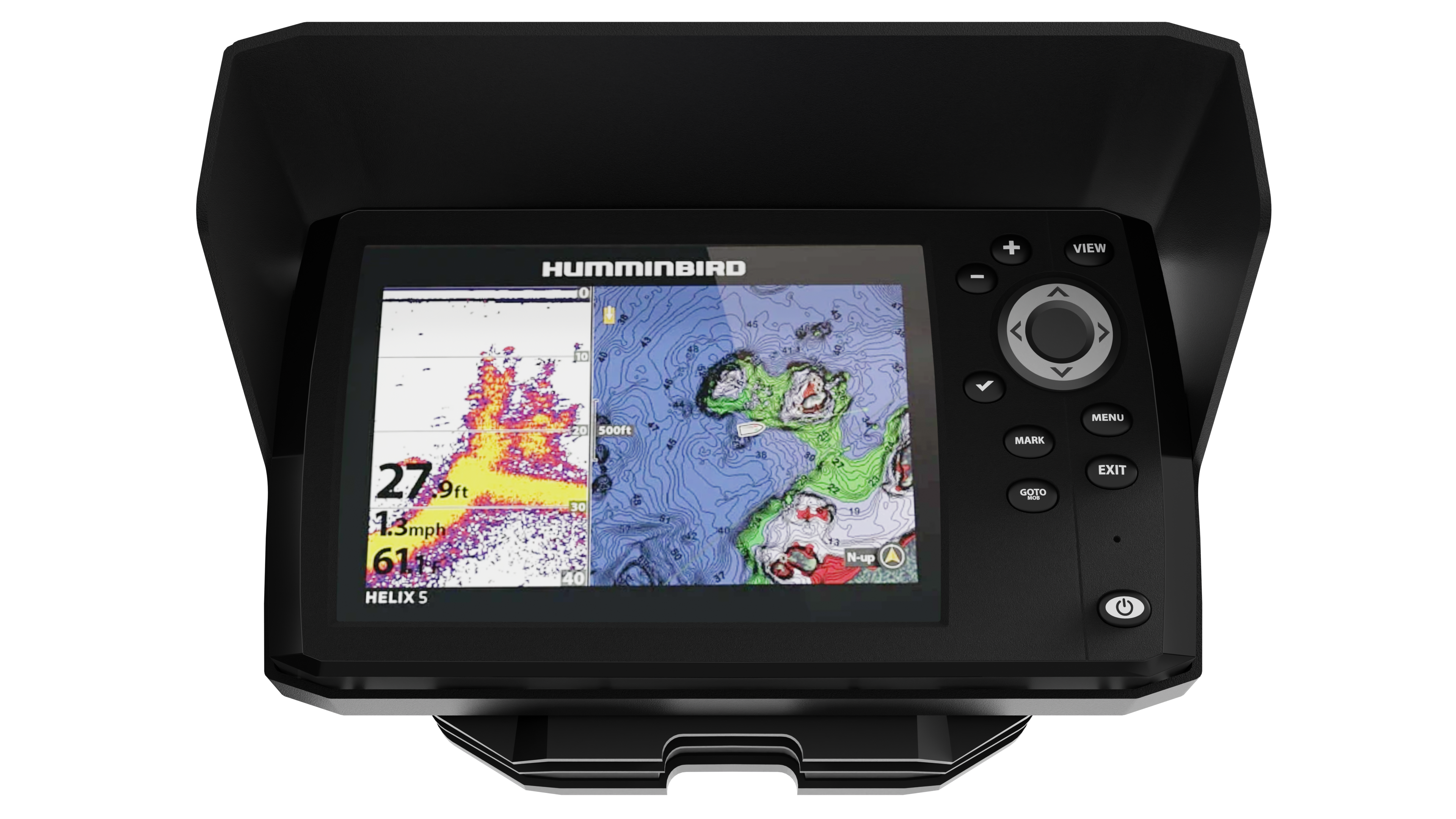 Humminbird Helix 5 Sun Shade / Fish Finder Visor - Sonar Shield