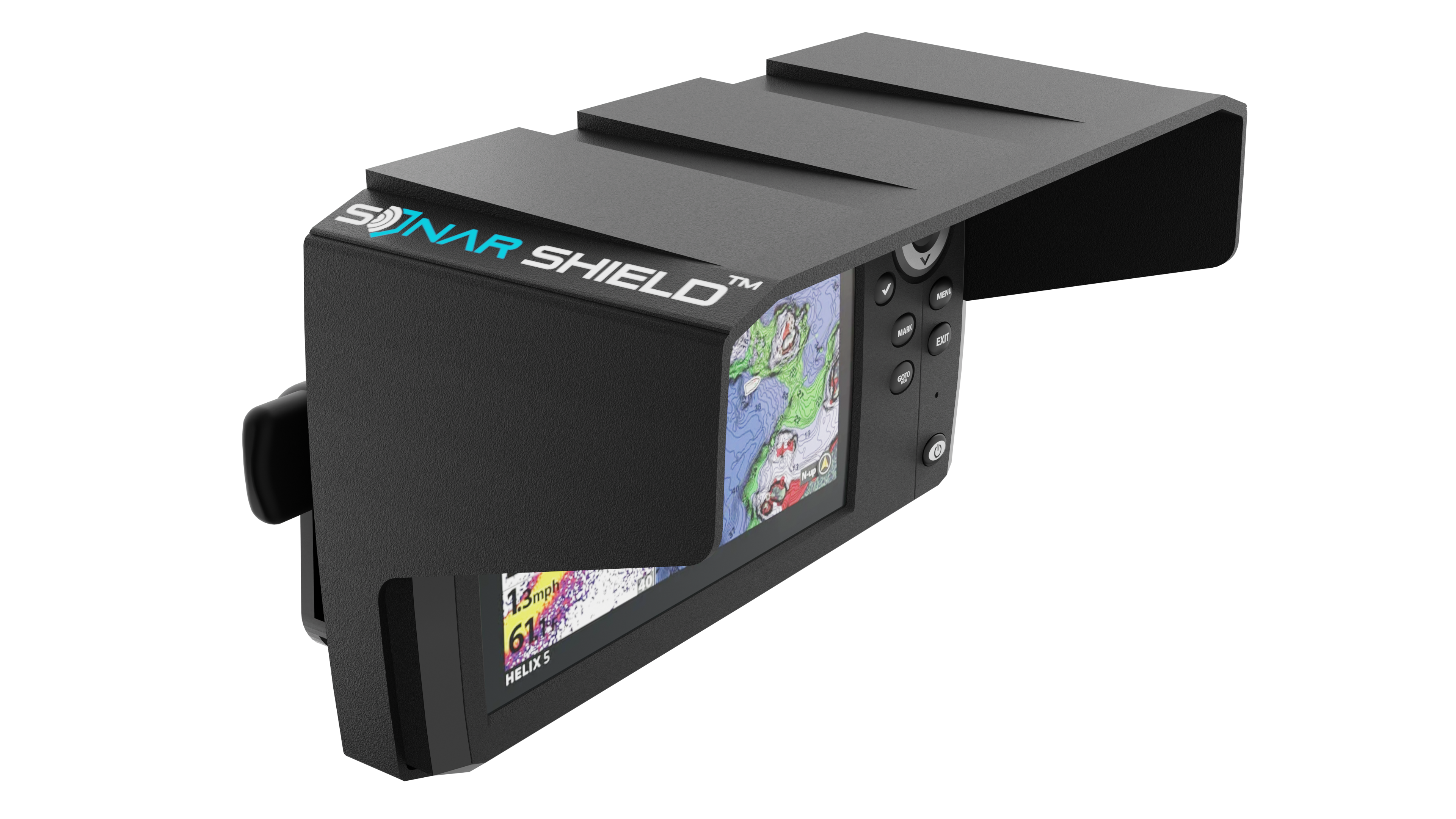 Humminbird Helix 5 Sun Shade / Fish Finder Visor - Sonar Shield