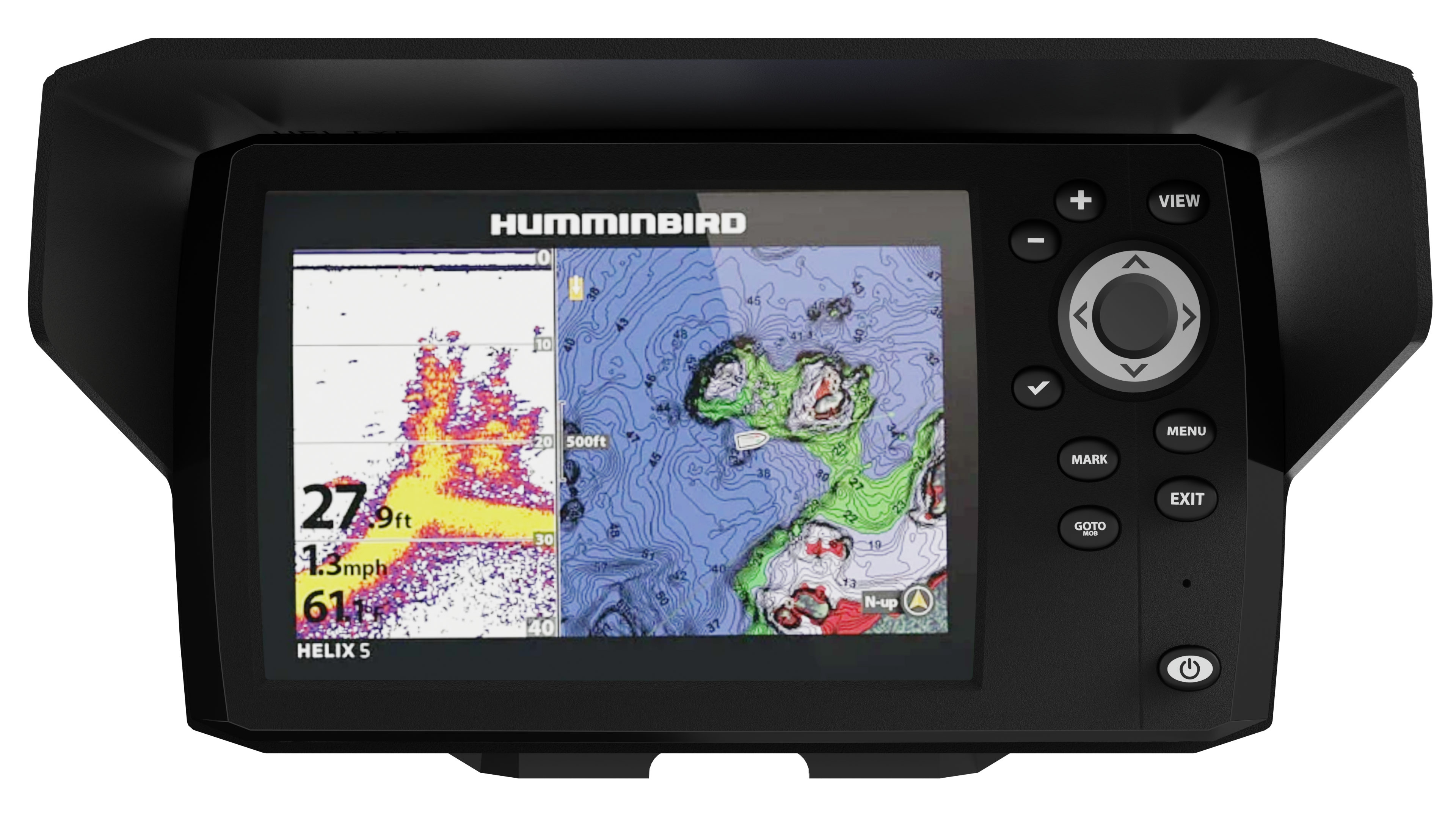 Humminbird Helix 5 pare-soleil/visière de détecteur de poisson - Apex Fishing