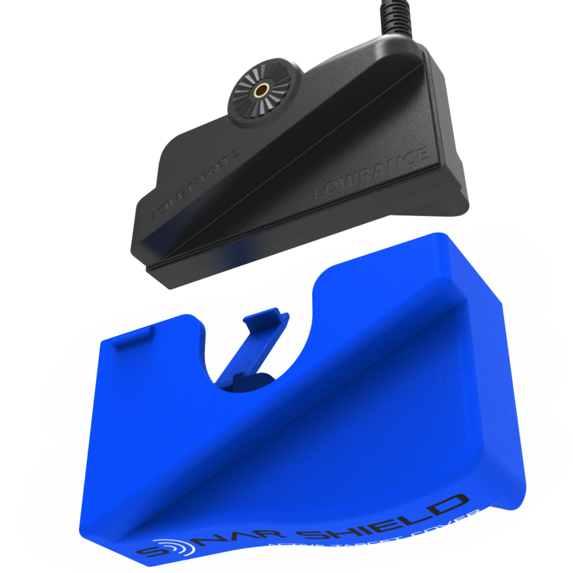 Lowrance active Target transducer Cover Blue Sonar Shield