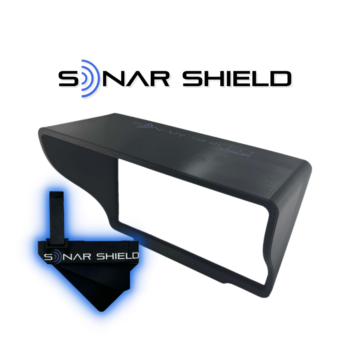 Sonar Shield Garmin 10" Visor and LVS32 Transducer Cover Bundle